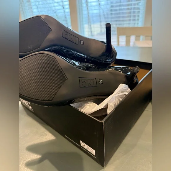 New I. N. C. International Concepts Croc Bootie Hariet Lace Up Black size 12 - Picture 7 of 9